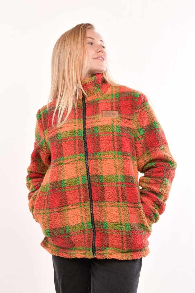 CHAQUETA PLAIDS ORANGE